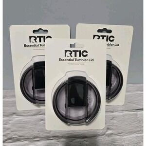 New RTIC Lid Replacement Lotnof Three Lids For 20 Oz Cups Grey Clear Flip Top